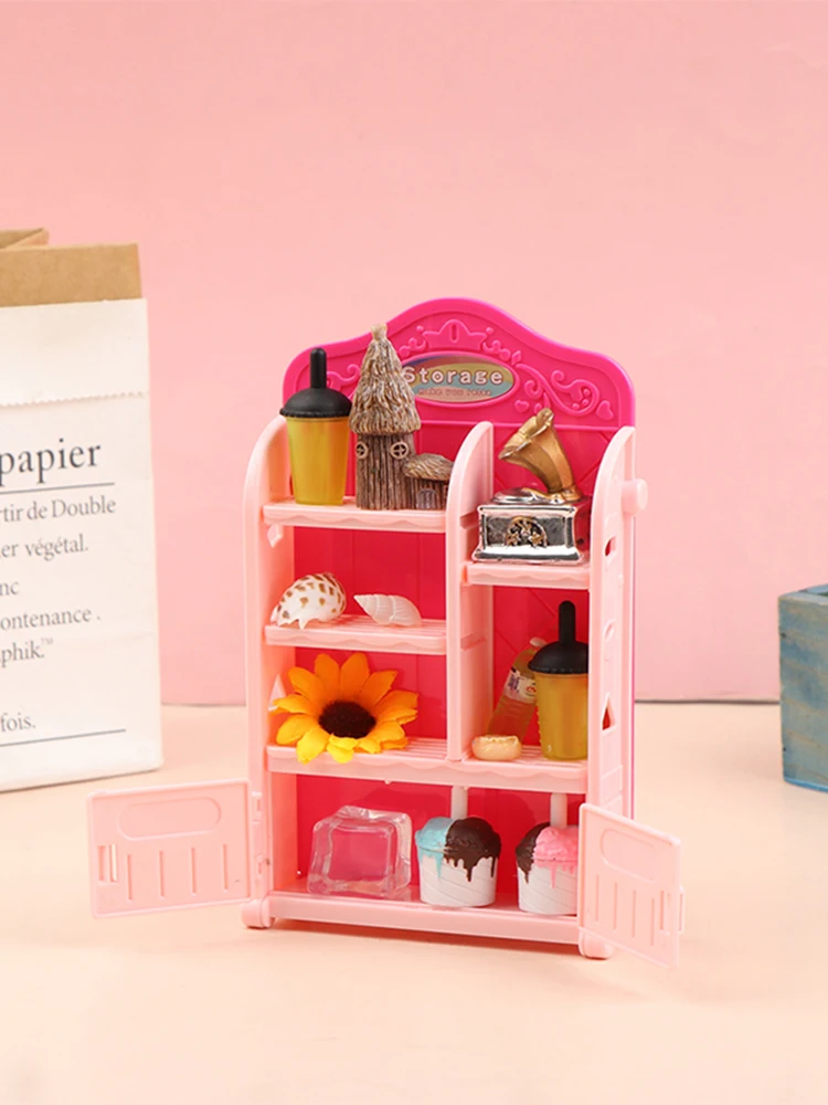 1:12 Dollhouse Minyatür Süpermarket mağaza rafı Modeli Mobilya Aksesuarları Bebek Evi Dekor Çocuklar Oyuncak Oyna Pretend