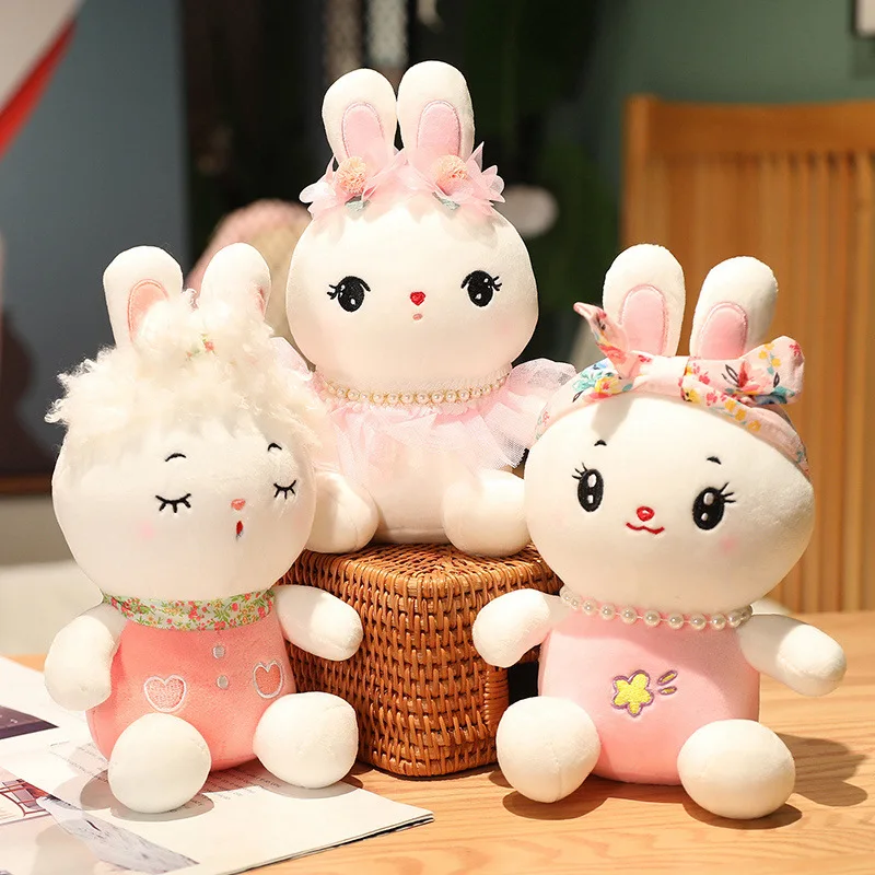 1 adet 25cm Mini Sevimli Cosplay oyuncak tavşanlar Dolması Kawaii Hayvan Tavşan Peluş Bebek Yumuşak Bebek Güzel Doğum Günü Noel Hediyesi Çocuklar Kızlar İçin