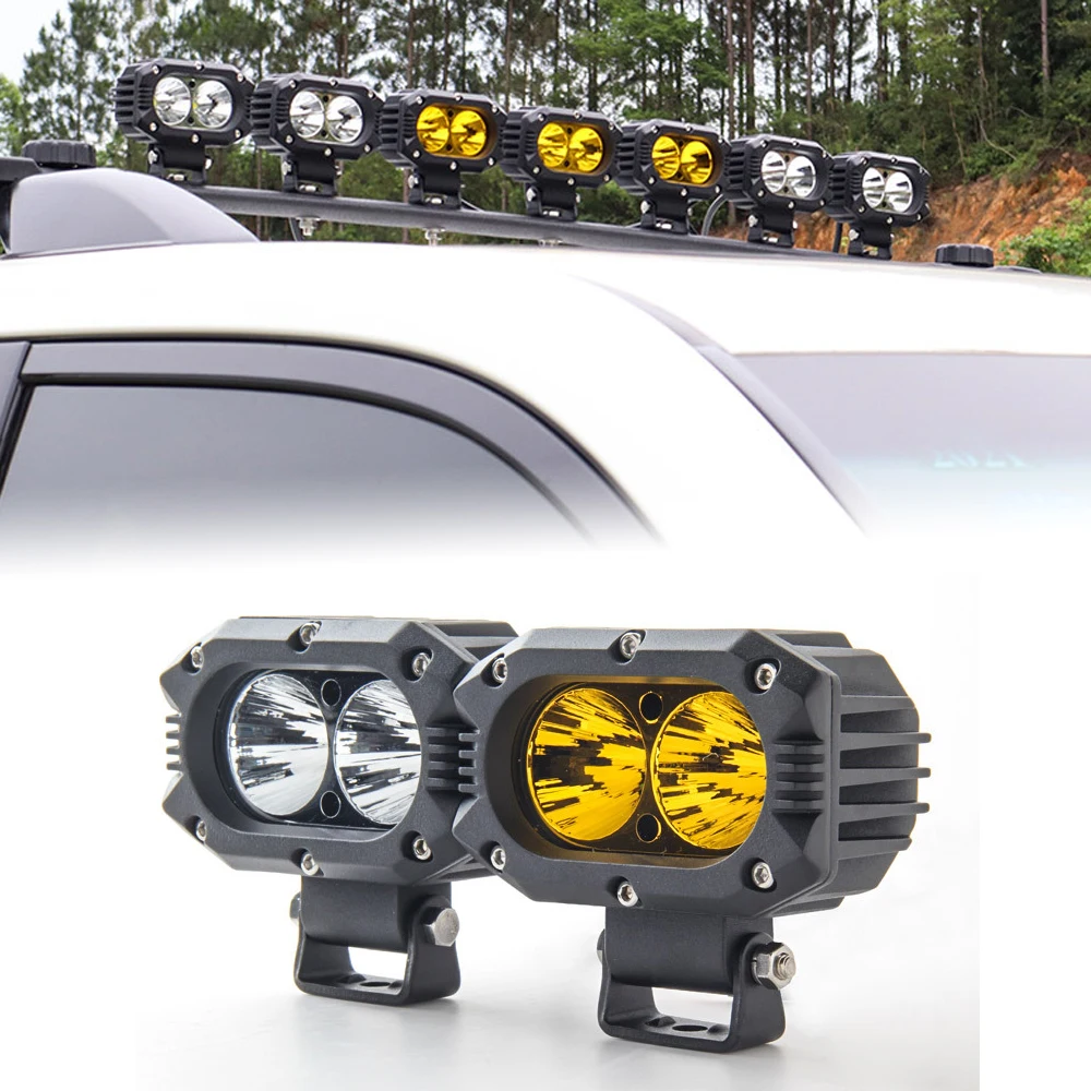 10-80V Motosiklet Spot Araba LED çalışma lambaları off-road Mühendisliği Modifiye Sis Farları Kamyon SUV ATV için
