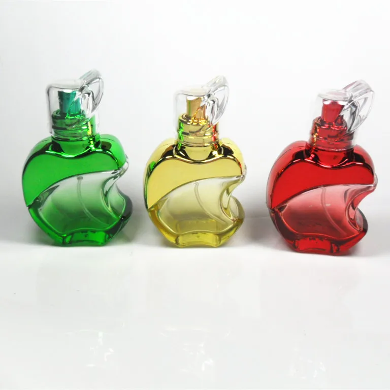 100 adet elma sprey parfüm şişesi 15ML , renkli 15ml cam parfüm şişesi tedarikçisi,püskürtücü ile 15 ml sanat cam parfüm şişesi