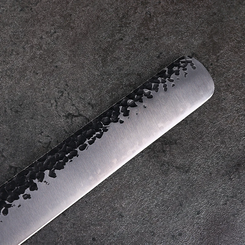 12 inç Somon dilimleme bıçağı 3 katmanlı 9CR18MOV Kaplı Çelik sekizgen Kolu Döş Jambon Bıçakları mutfak dilimleme fileto 50cm 3