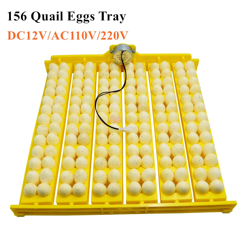 156 Bıldırcın Yumurtası Tepsi Kuluçka Turner Otomatik Olarak Yumurta Kümes Hayvanları Kuluçka Ekipmanları Civciv Ördekler ve Diğer Kümes Hayvanları Kuluçka 0