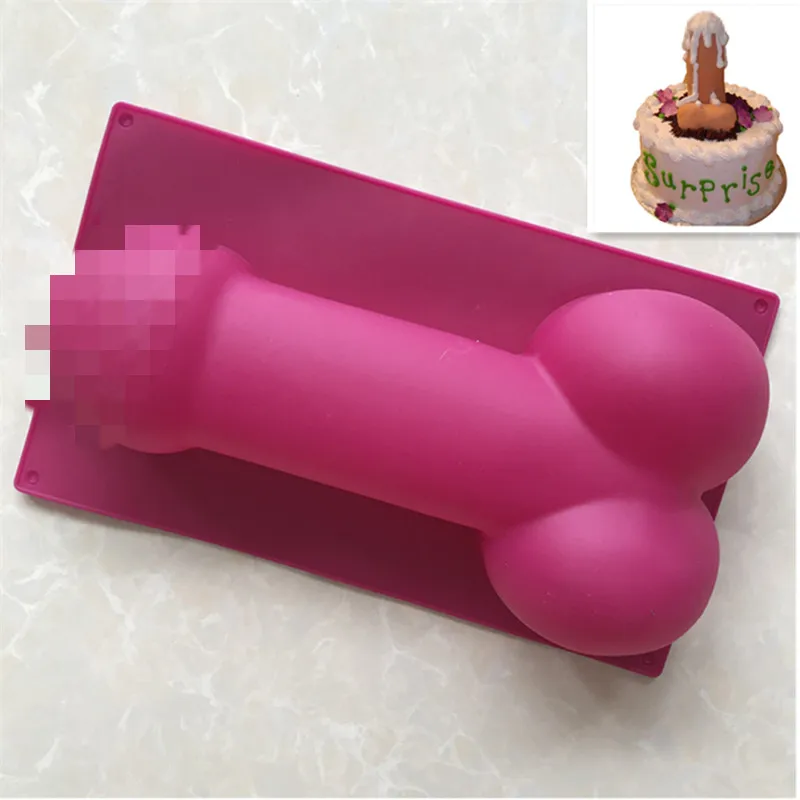 27.5 CM Penis silikon kalıp Çikolata Tatlı Kek Dekorasyon Sabun Fondan Kalıp Bekarlığa Veda Partisi Doğum Günü Parodi Pişirme Aracı