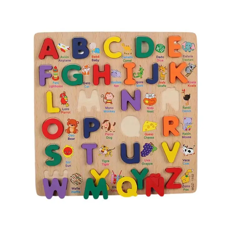 30cm bebek oyuncakları Ahşap Bulmaca Alfabe Numarası Şekil Eşleştirme 3D Bulmaca Kurulu Oyunu Ahşap Montessori Oyuncaklar Çocuk Hediyeler İçin