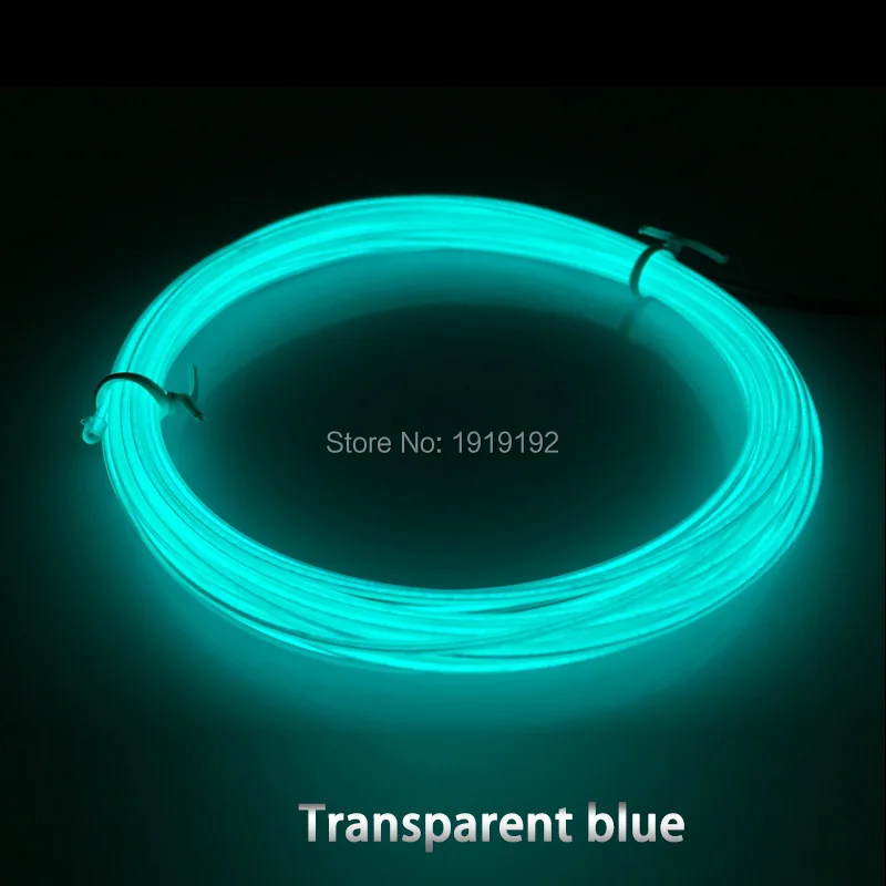 360 Derece Aydınlatma 10 Metre 1.3 mm Esnek Neon hafif parlamalı EL Tel Halat Kablo şerit LED Neon ışık Parti Dekorasyon İçin