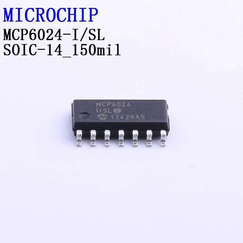 5/25/250 ADET MCP6024-I / SL MCP6024T-I / SL MCP602-E / P MCP602-I / P MCP602-I / SN MİKROÇİP Operasyonel Amplifikatör
