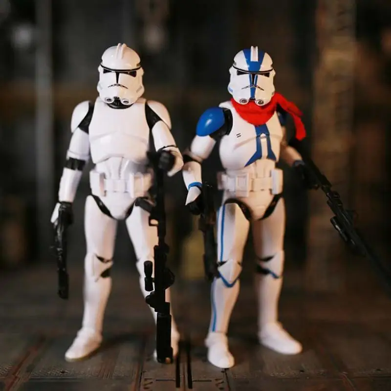 6 inç Star Wars İmparatorluk Klon Şok Trooper Kötü Toplu 501st Action Figure Kırmızı Kaptan Coruscant Guard Faz II 2 KO Oyuncaklar