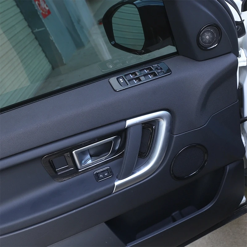 Abs Krom Araba İç Kapı kulp kılıfı Kol Dayama Kalıp Trim Etiket Şerit Land Rover Discovery Spor 2015 -2019 İçin Aksesuar 4