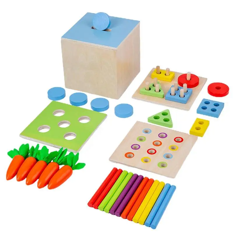 Ahşap Havuç Montessori Oyuncaklar Macron Havuç Hasat Oyunu Oyuncak Havuç Hasat Gelişim Hediyeler İçin İnce Motor Beceri