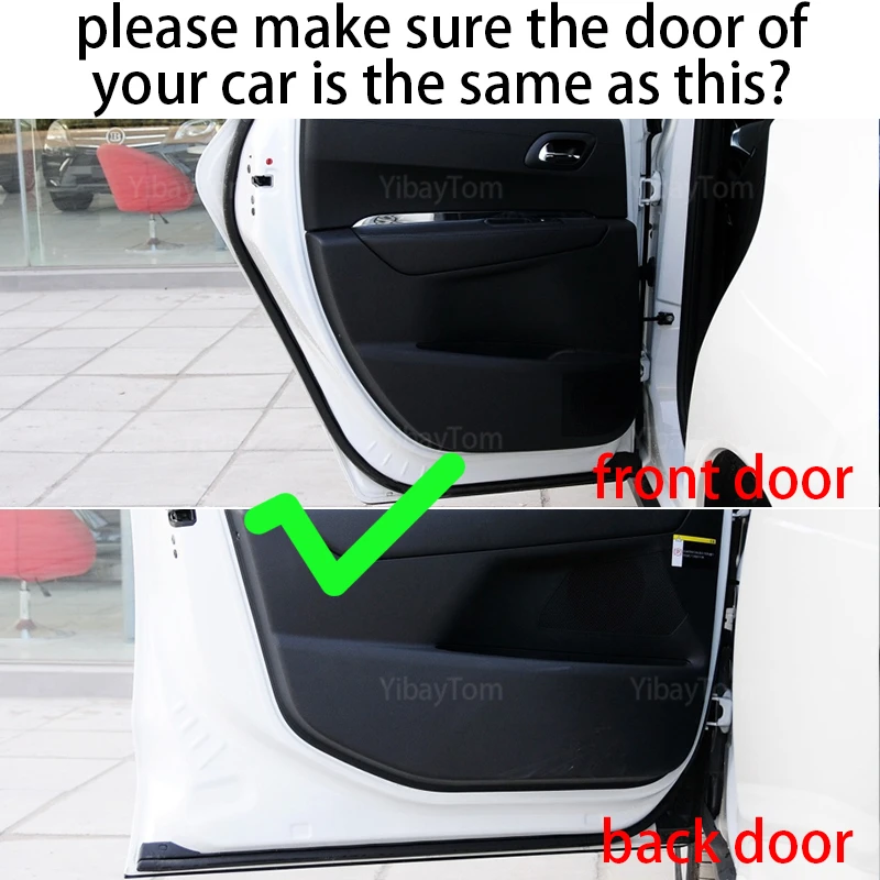 Araba Kapı Anti Kick Pad sticker koruyucu mat Peugeot 3008 2013-2019 için Mk2 3008GT GT 1