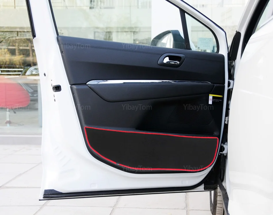 Araba Kapı Anti Kick Pad sticker koruyucu mat Peugeot 3008 2013-2019 için Mk2 3008GT GT 2