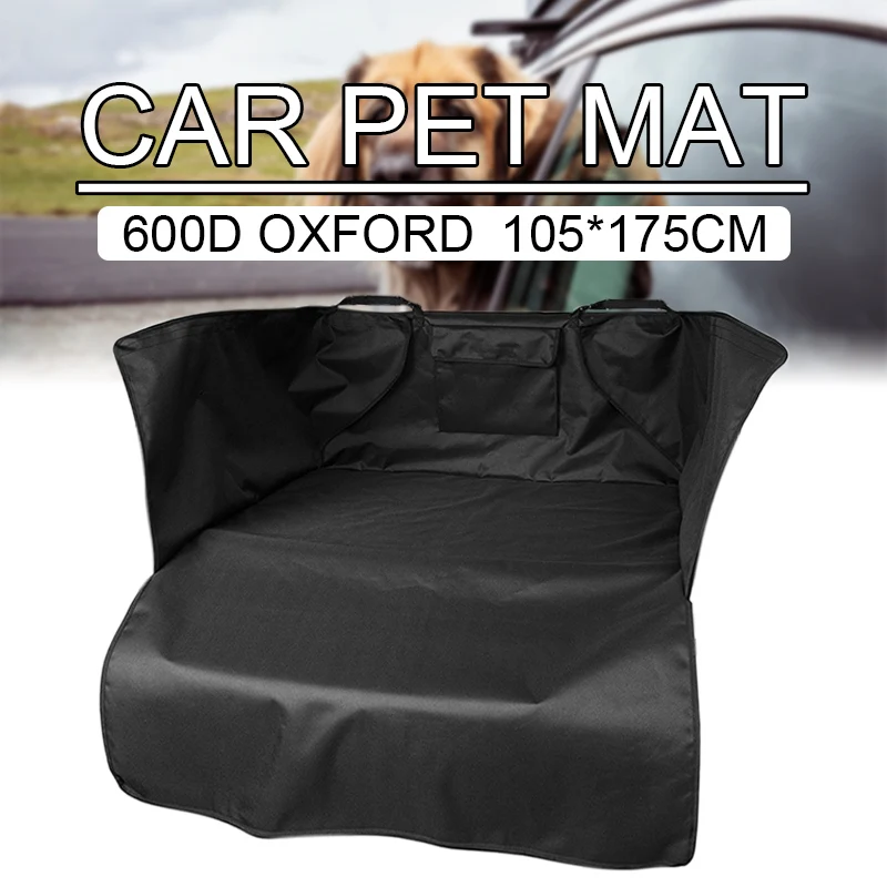 Araba Pet Mat Araba Battaniye 600D Oxford Su Geçirmez Pet Köpek Kedi Araba Gövde Mat Taşıyıcı Kapak evcil hayvan battaniyesi Kapak Mat Protector105x175cm