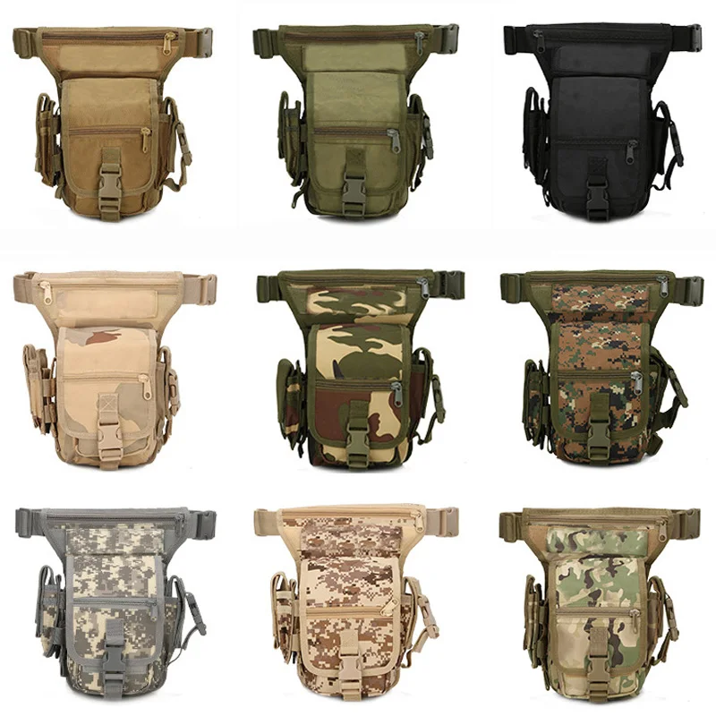 Askeri Taktik bacak çantası dış ortam aracı Depolama Bel Paketi av çanta Bel Paketi Motosiklet Sürme Molle Bel Çantası
