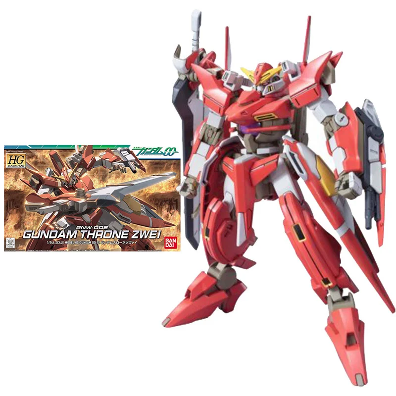 Bandai Gundam model seti Anime Figürü HG00 1/144 GNM-002 TAHT ZWEİ Hakiki Gunpla Modeli Anime aksiyon figürü oyuncakları Çocuklar için