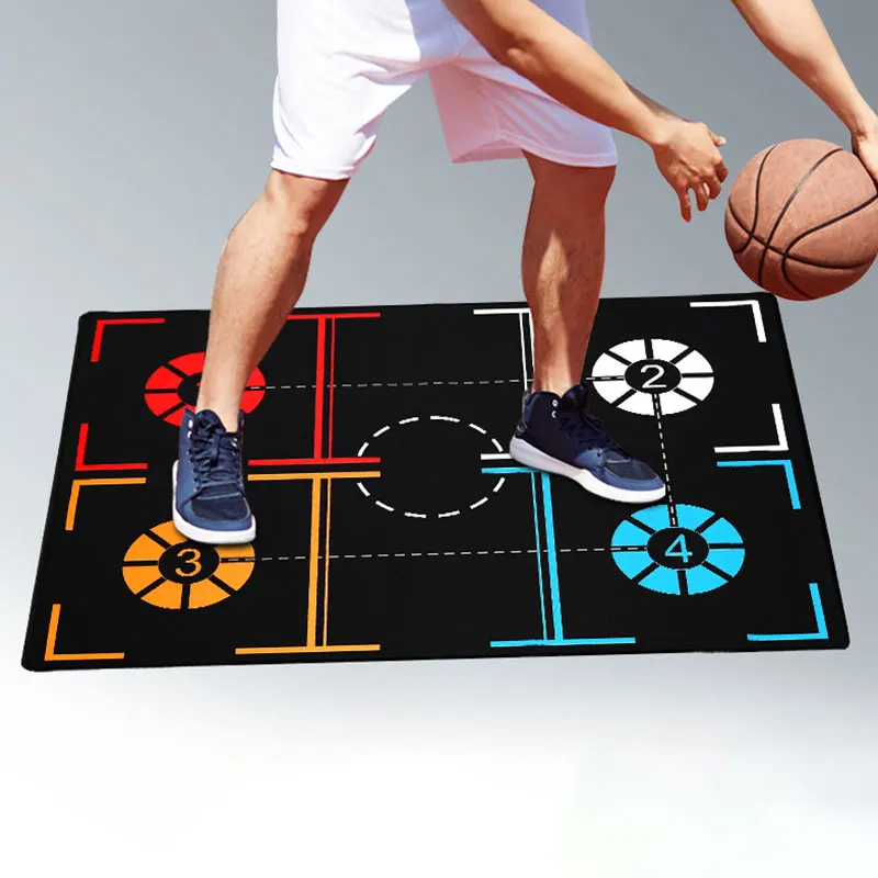 Basketbol Eğitim Mat Ekipmanları Ayak Kavrama Top Sürme Eğitim Sistemi Battaniye Topu Kontrol Uygulama Basketbol Ayak Mat