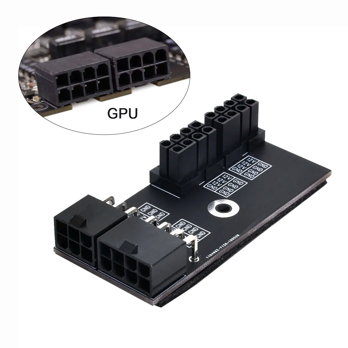 CY Jımıer Çift ATX 8pin Dişi 6+8pin Erkek 180 Derece Açılı Güç Adaptörü NVIDIA 3080 3090 Grafik Kartı GPU 0