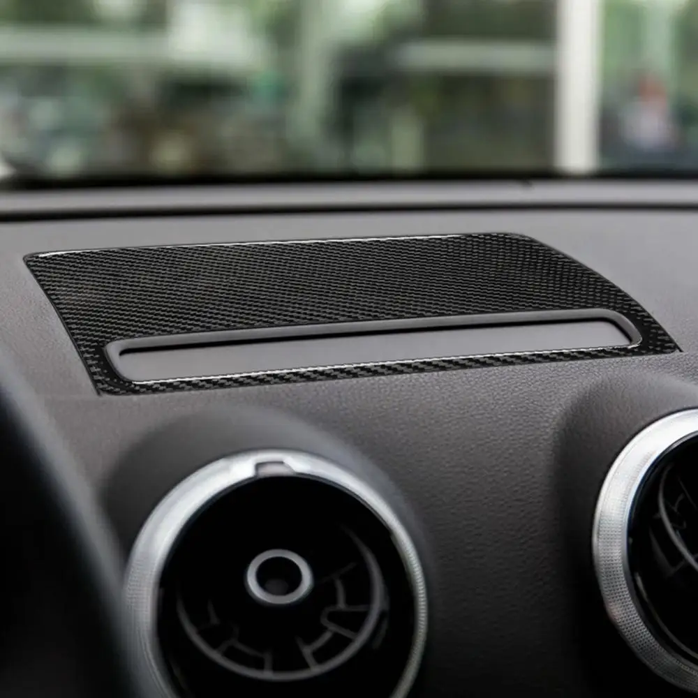 Dekorasyon çıkartmaları Karbon Fiber Araba Navigasyon Ekran için Audi A3 S3 2014-2019 1
