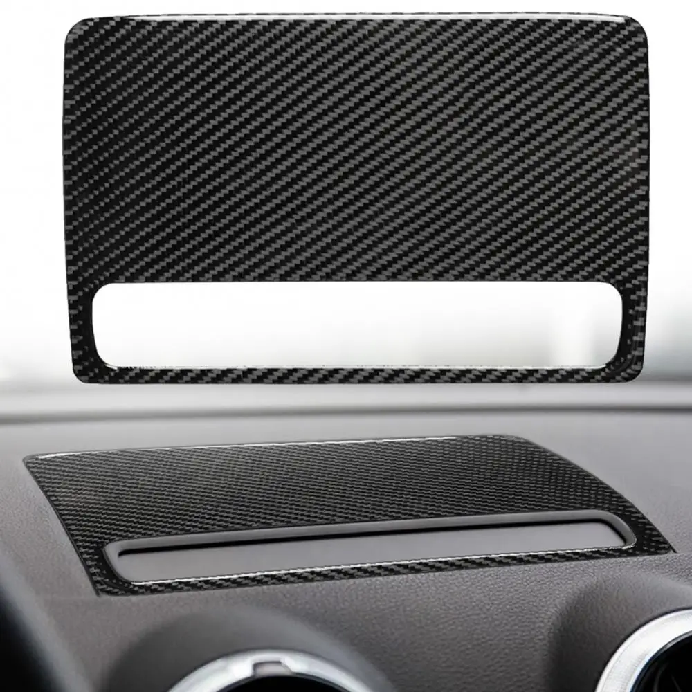 Dekorasyon çıkartmaları Karbon Fiber Araba Navigasyon Ekran için Audi A3 S3 2014-2019 2