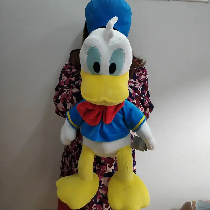 Disney Büyük peluş oyuncaklar 75 cm Büyük Donald Ördek Ve Papatya Hayvan Dolması Yumuşak Bebek Erkek Kız Doğum Günü Hediyeleri Çocuklar İçin 1