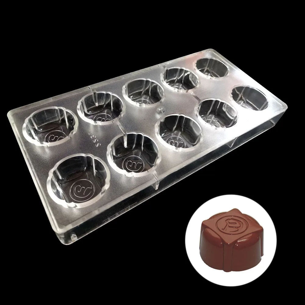 DIY 3D PC Gıda Sınıfı Çikolata Kalıp Polikarbonat Çikolata Kalıp Şeker pişirme Pasta dekorasyon Aracı