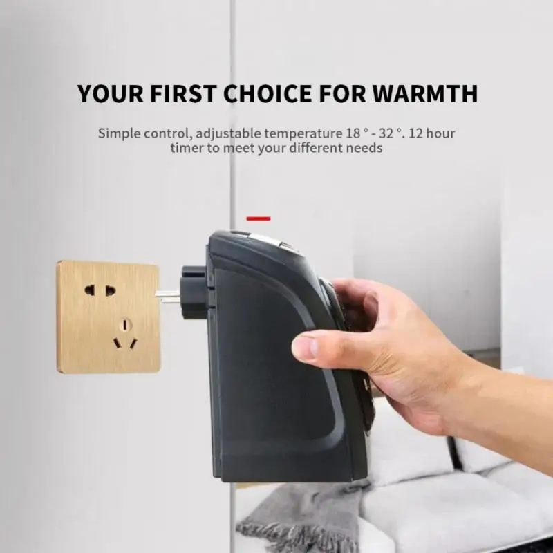 Duvar-Outlet Mini elektrikli havalı ısıtıcı Güçlü sıcak Blower Hızlı ısıtıcı fanı Soba radyatör Odası ısıtıcı 5