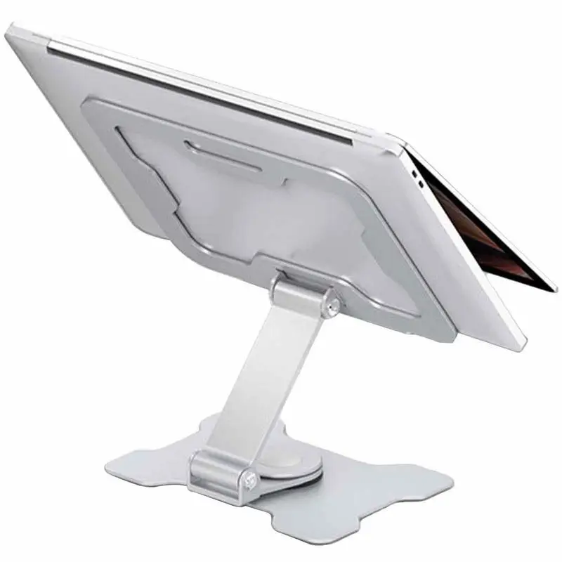 Döner Tablet Standı Katlanabilir Tablet Dock 360 Derece Dönen Masaüstü tablet tutacağı İş Tablet Tutucu Döner Tasarım Mağaza İçin