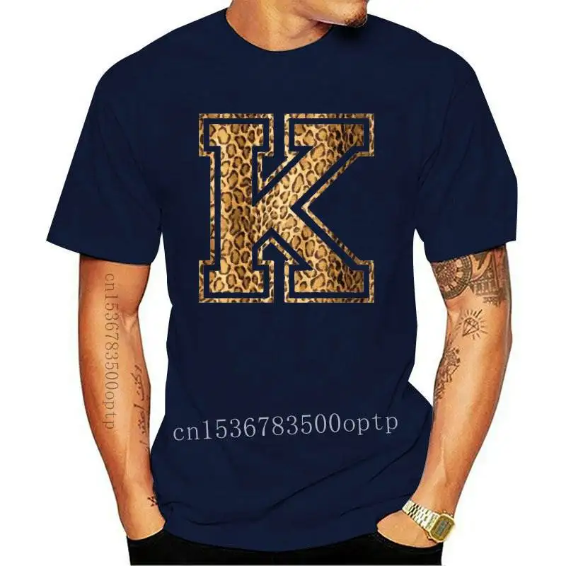 Erkek Giyim K Leopar Üst T Shirt Grafik Logo Baskılı Metin Hipster Tumblr Dükkanı Giyim