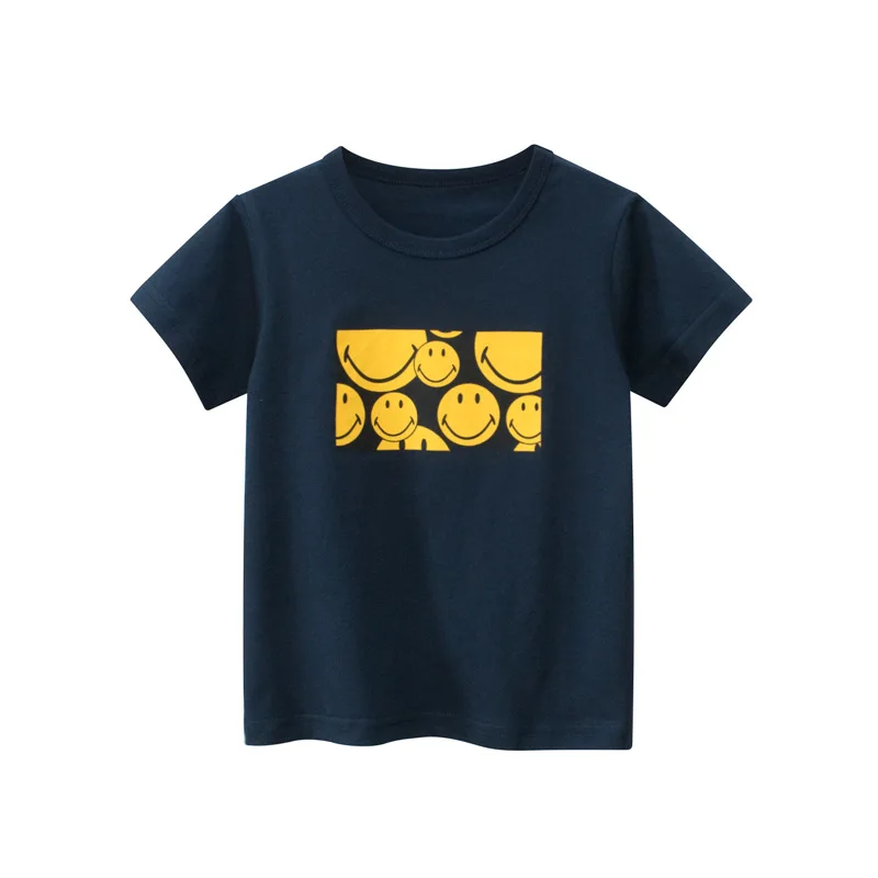 Erkek Yaz Kısa Kollu T-Shirt Kız Rahat Karikatür Tee Gömlek Toddler CrewNeck Üst Çocuk Giyim Çocuk Moda Giyim