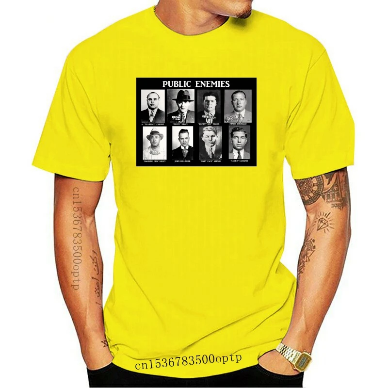 Erkekler t gömlek Kamu Düşmanları Al Capone Scarface Ünlü Yıldız BİR ŞEHİR Grafik t-shirt tişört women1