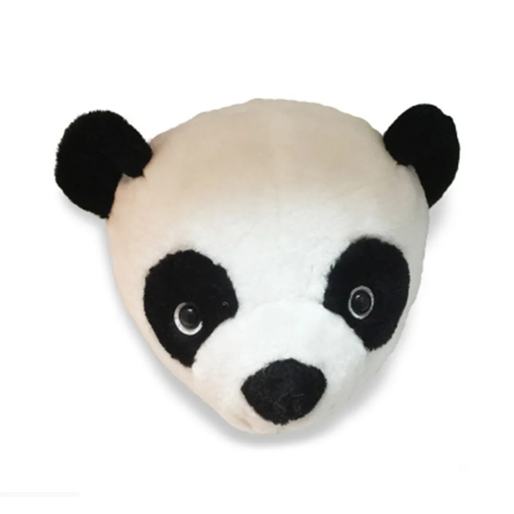 Fancytrader Pop Anime Emulational Hayvanlar Kafaları Fil Tilki Panda Geyik Gergedan peluş oyuncaklar Güzel Ev Dekorasyon Bebek 3