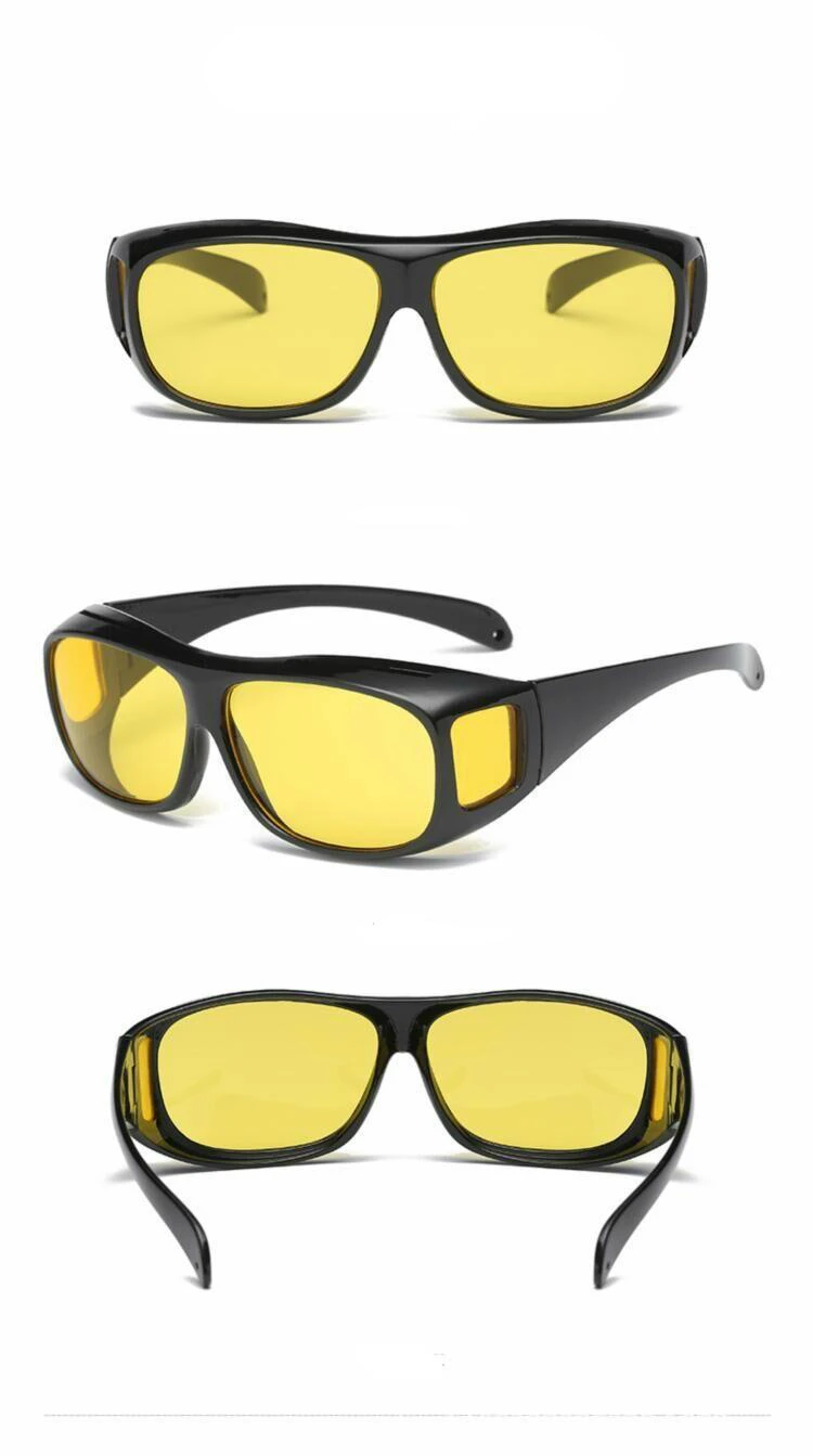 Gece sürüş gözlükleri Araba Gece Görüş Güneş Gözlüğü Sürücü Gözlük güneş gözlüğü UV Koruma Gözlük Güneş Gözlüğü sürüş gözlükleri 1