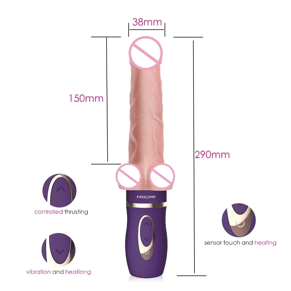 Isıtma güçlü büyük yapay penis vibratörler kadınlar için sihirli değnek Vücut Sokmak masaj bayanlara seks Oyuncak klitoris teşvik kadın 5