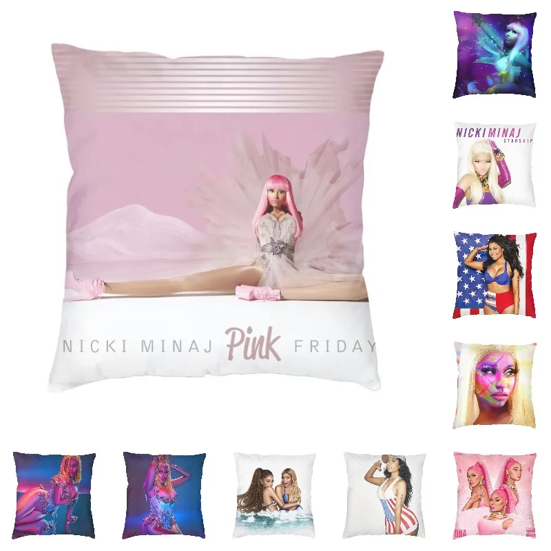 İskandinav Nicki Minaj Müzik Şarkıcı kanepe minder örtüsü Yumuşak TV Film Aktörler Yastık Kılıfı Ev Dekoratif Yastık Kılıfı
