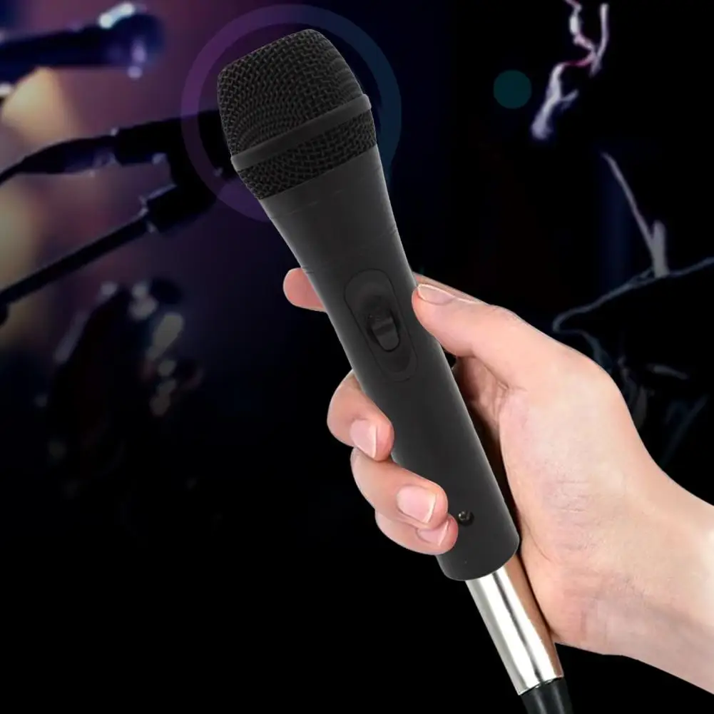 Kablolu Mikrofon 1 Takım Hassas Düşük Gecikme Yüksek Sadakat Net Ses Karaoke Mikrofon Performans için