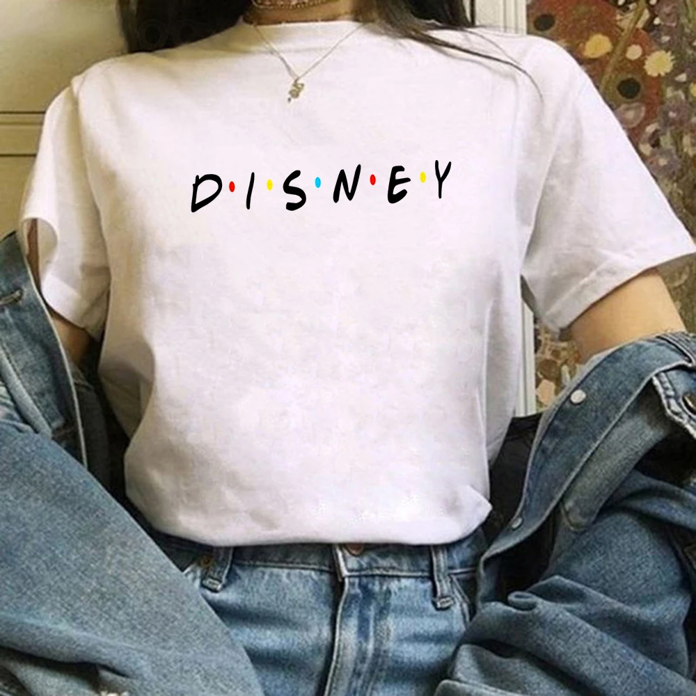 Kadın T Shirt Moda Mickey Mouse RÜYA Mektup T-shirt kadın kıyafetleri Kısa Kollu Tişörtleri Casual Tops Tee Gömlek Femme 4