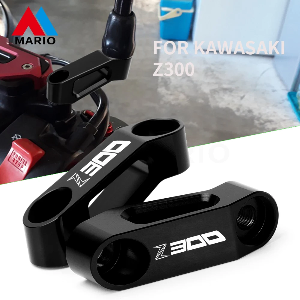Kawasakı Z için Z125 Z250SL Z300 Z 125 250SL 300 250 SL Motosiklet CNC Alüminyum Ayna Yükseltici Uzatıcılar Paspayı Uzatma Adaptörü