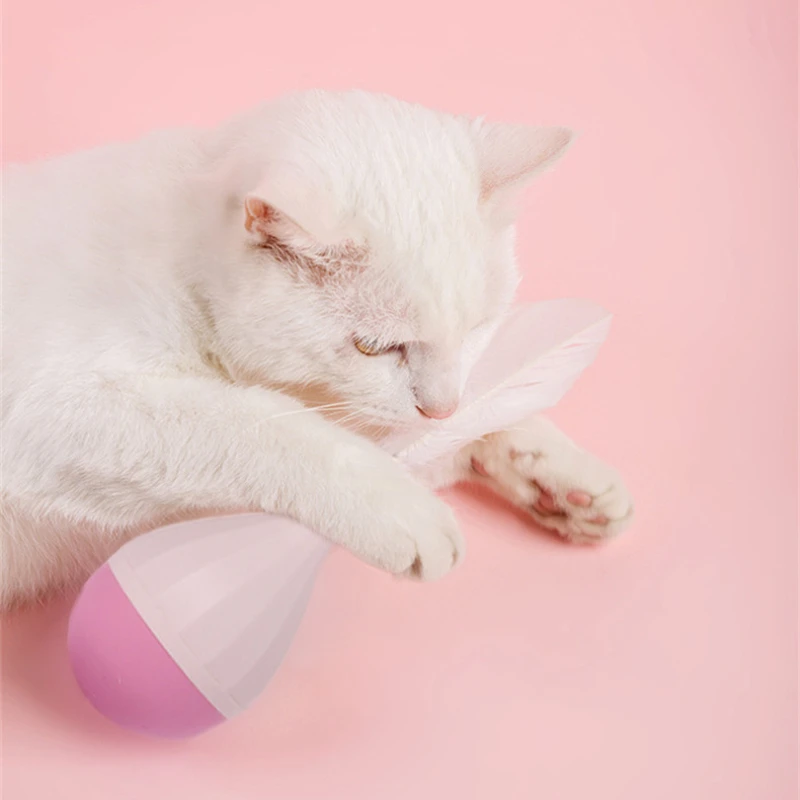 Kedi Doldurulmuş Oyuncaklar Tüy Tumbler Oyuncak Oyuncaklar Kediler için Plastik Sohbetler Pet Catnip Ürünleri Malzemeleri Ürünleri Ev Bahçe 0