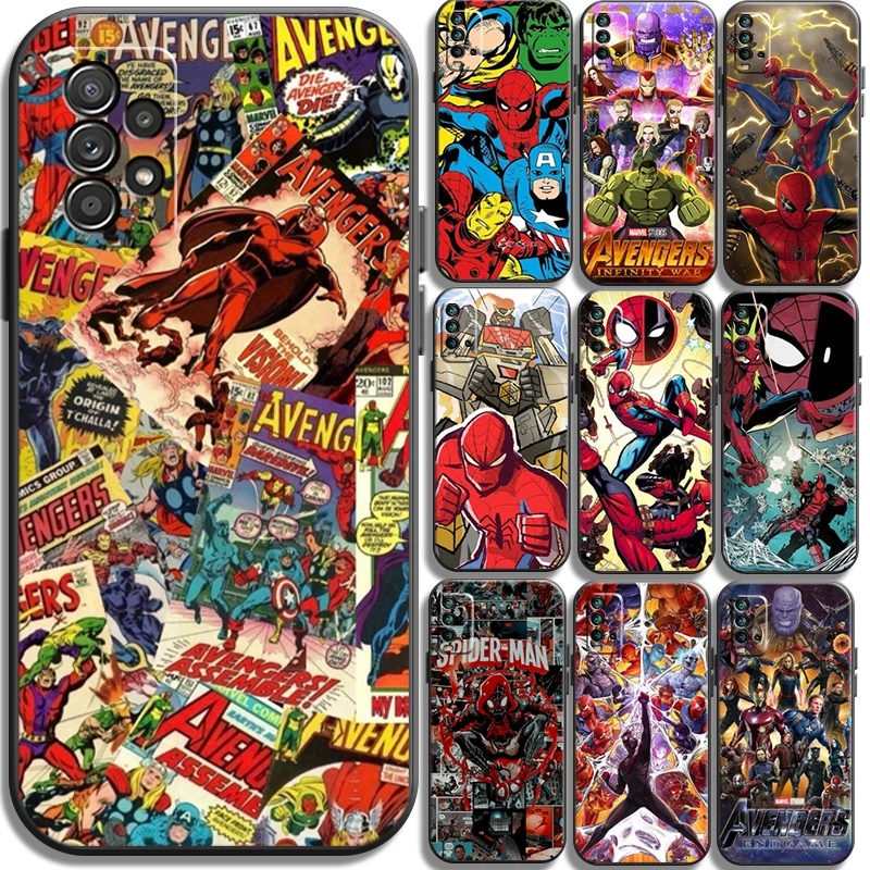 Marvel Avengers Telefon Kılıfları Xiaomi Redmi İçin Not 10 10S 10 Pro POCO F3 GT X3 GT M3 Pro X3 NFC Funda Coque arka kapak