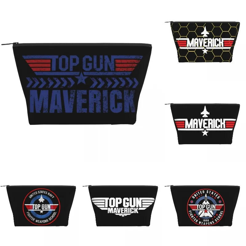 Maverıck Top Gun Makyaj Çantası Kadınlar için Seyahat kozmetik düzenleyici Kawaii Film Depolama makyaj çantaları