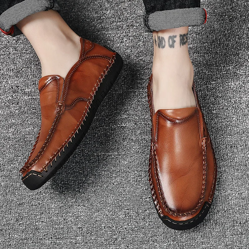 nefes çizmeler sapato Erkek düz kış yeni satış casuales loafer'lar cuero rahat günlük ayakkabı sneakers masculino siyah erkek