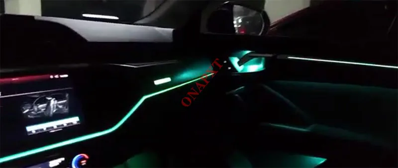 Ortam İşığı Seti Audi Q3 Q3L 2019-2021 Dekoratif LED Atmosfer Lamba işıklı Pano Şerit 30 Renk MMI Kontrol