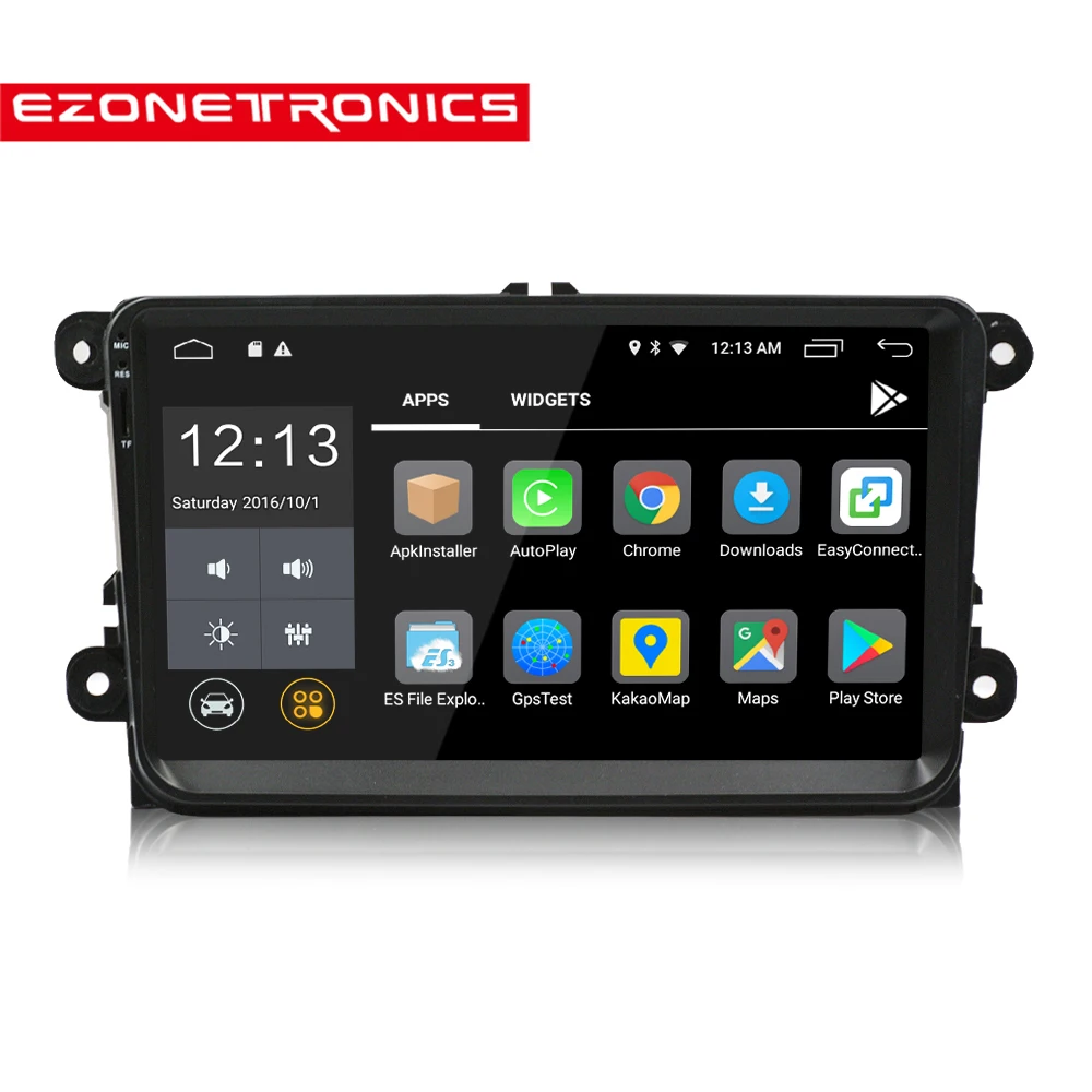 Otomatik Android 9 inç Araba Ses Araba DVD Oynatıcı GPS Radyo VW GOLF 6 İçin Polo Bora JETTA B6 PASSAT Tiguan SKODA OCTAVİA Bluetooth USB