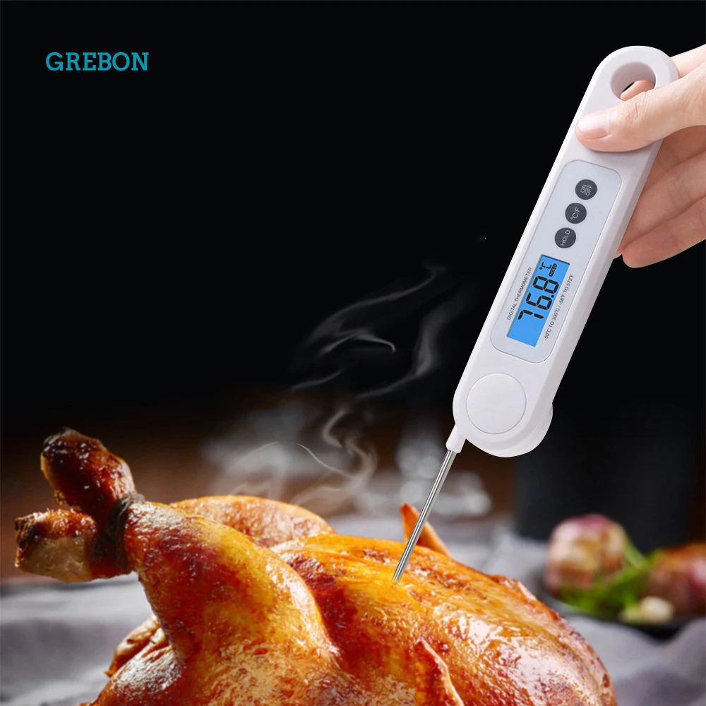 Paslanmaz Çelik Gıda Termometre Dijital Termometre Sıcaklık dedektör sensörü Mutfak pişirme fırını Pişirme Aksesuarları Et 0