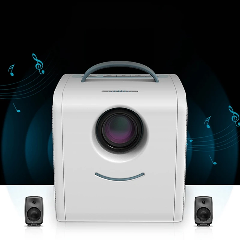 Q2 Mini taşınabilir 1080P HD ev telefon projektörü ev sineması Multi-Medya 3