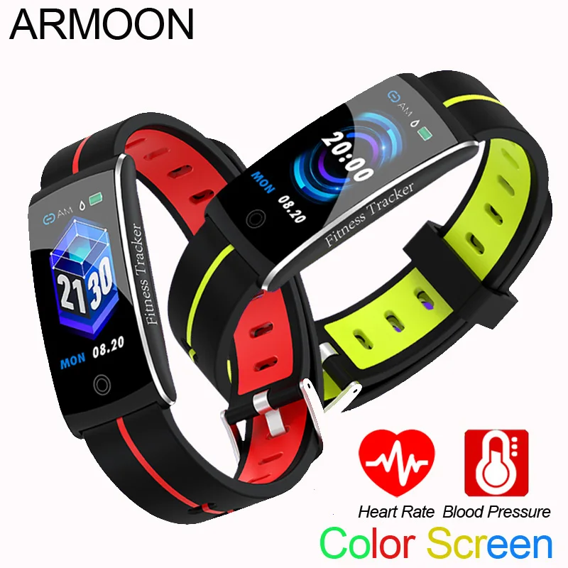 Spor Bilezik F10C Kalp Hızı Kan Basıncı Bileklik Uyku Monitör Spor İzci Su Geçirmez Renkli Ekran Adım Spor İzle