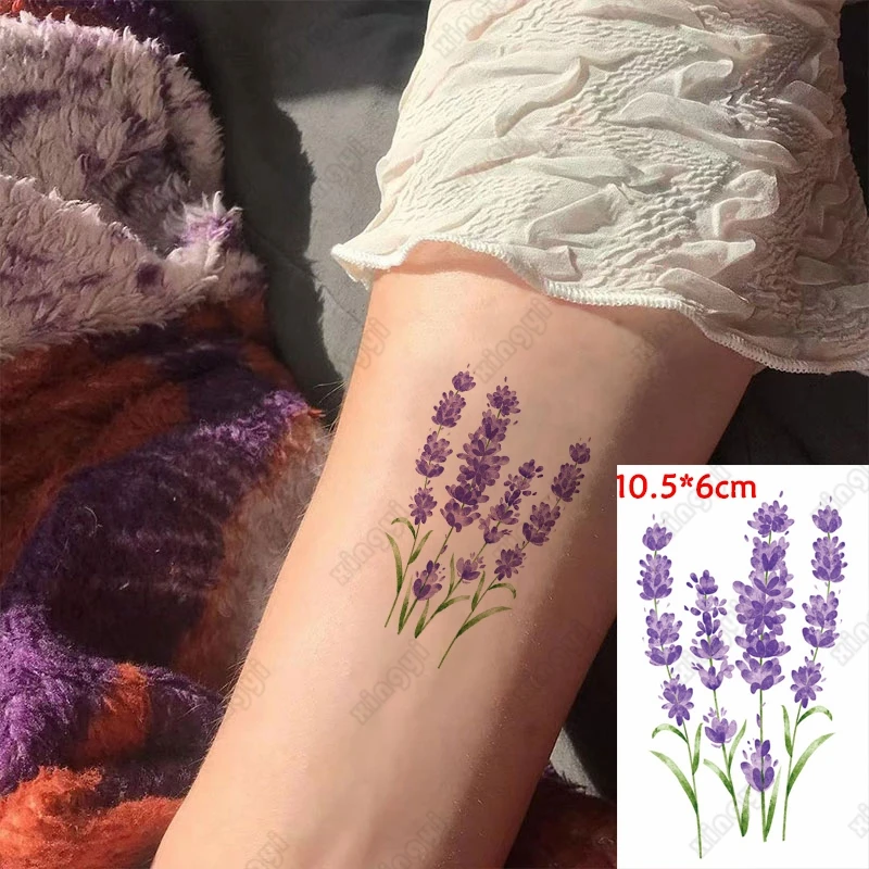 Su geçirmez Geçici Dövme Etiket Renk Bitki Yaprağı Küçük Çiçekler Çocuk Kol Bilek Su Transferi Sahte Dövme Vücut Sanatı Kadın Erkek 4