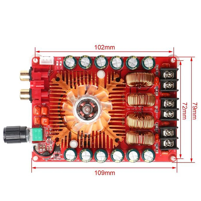 TDA7498E Dijital Güç Amplifikatör Kurulu 2X160W Stereo BTL220W Mono Çift Kanal Yüksek Güç Dijital Amplifikatör 2