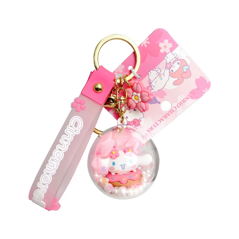 Toptan hakiki sevimli Sanrio Hello Kitty Sakura Günlüğü serisi kız kalp anahtarlık çanta kolye kız kalp sevimli kolye anime