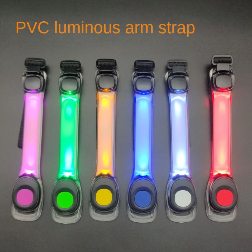 VİTCOCO LED Gece Yansıtıcı Kol ile Açık Spor Uyarı Kol ile PVC Aydınlık Kol ile Bilek Kayışı Yansıtıcı Malzeme