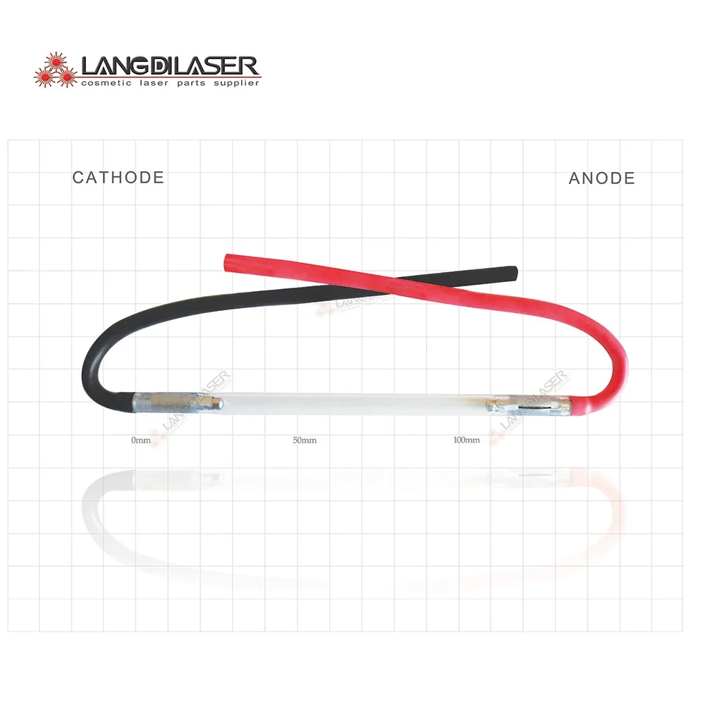 YAG lazer sistemi için YAG lazer lamba, boyut: 7*80 * 135F - wire , dövme silme sistemi için lamba